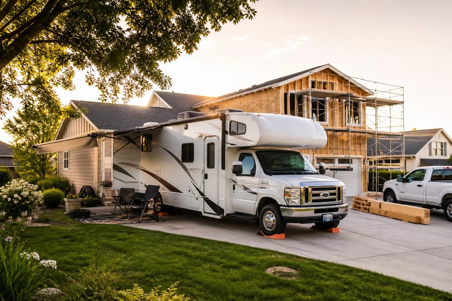 Long-term RV rental unit ready for monthly placement